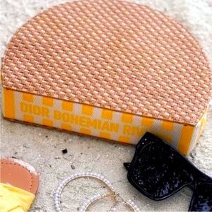 Dior Bohemian Riviera Raffia Clutch